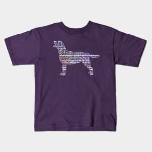 Graffiti Wall Dog Kids T-Shirt